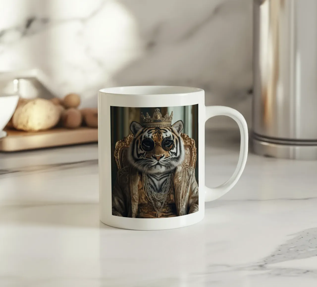Re tigre tazza in ceramica da Imagine