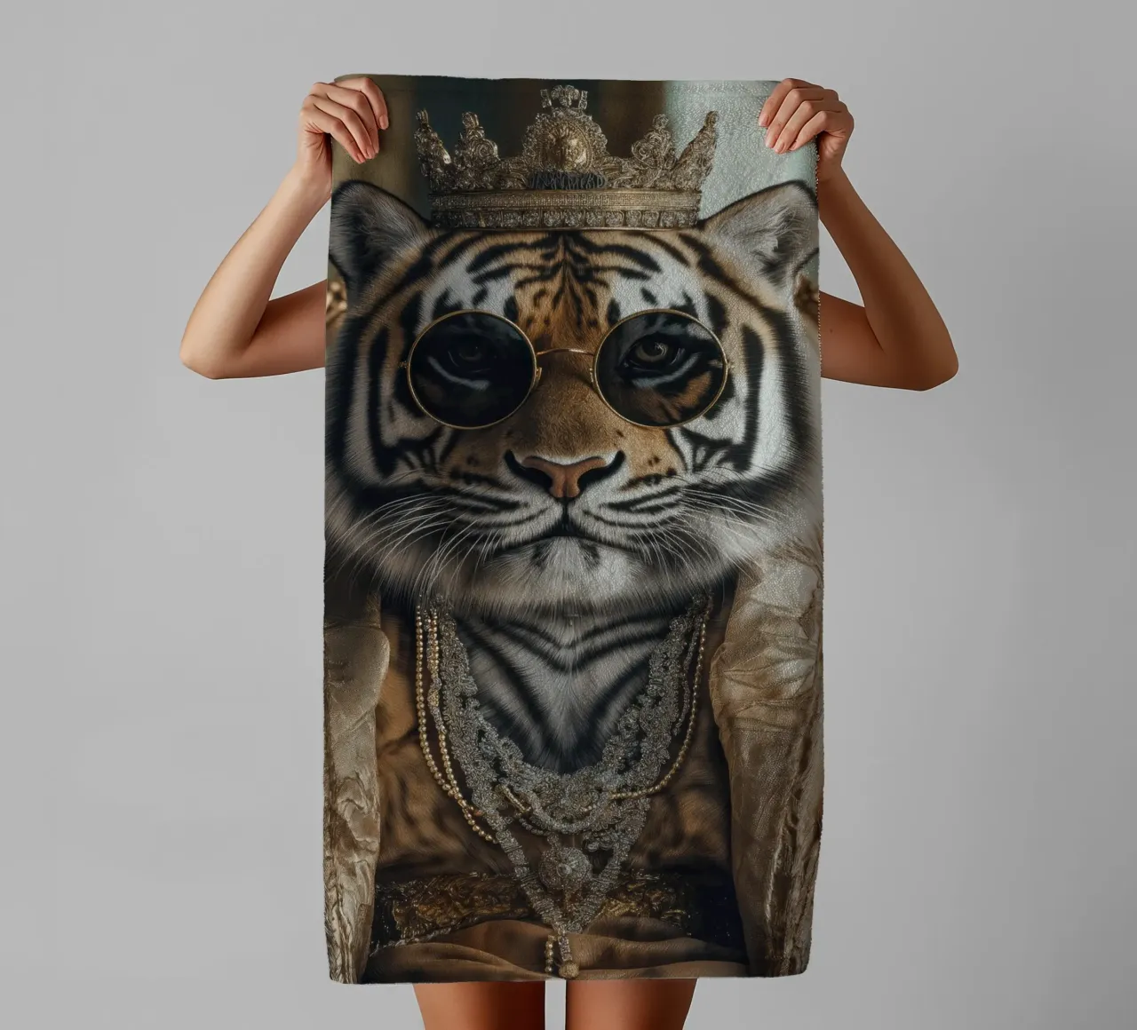 Re tigre asciugamano da bagno da Imagine