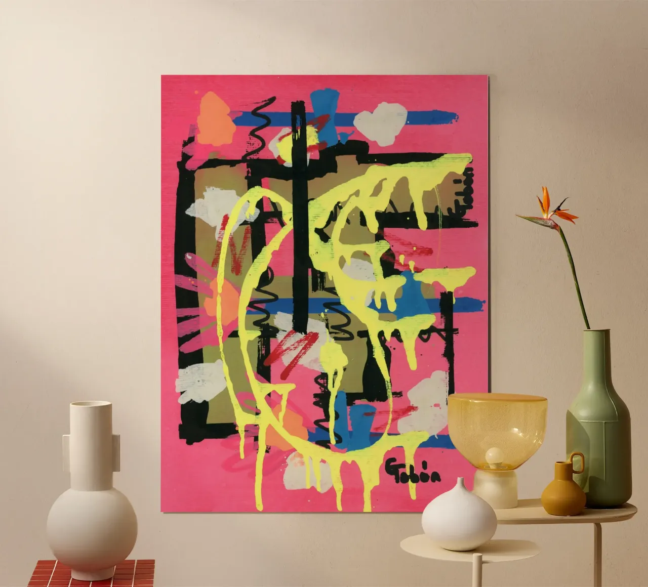 Deja vu poster con telaio in plastica da gtobonart