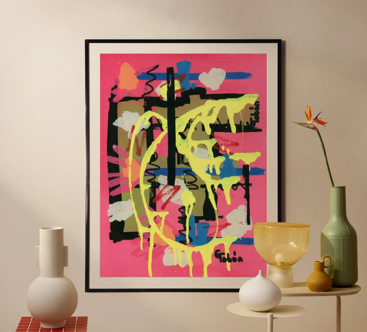 Deja vu poster con telaio in plastica da gtobonart