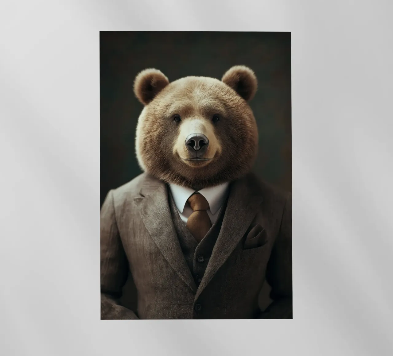 Orso in costume pellicola backlit da Imagine