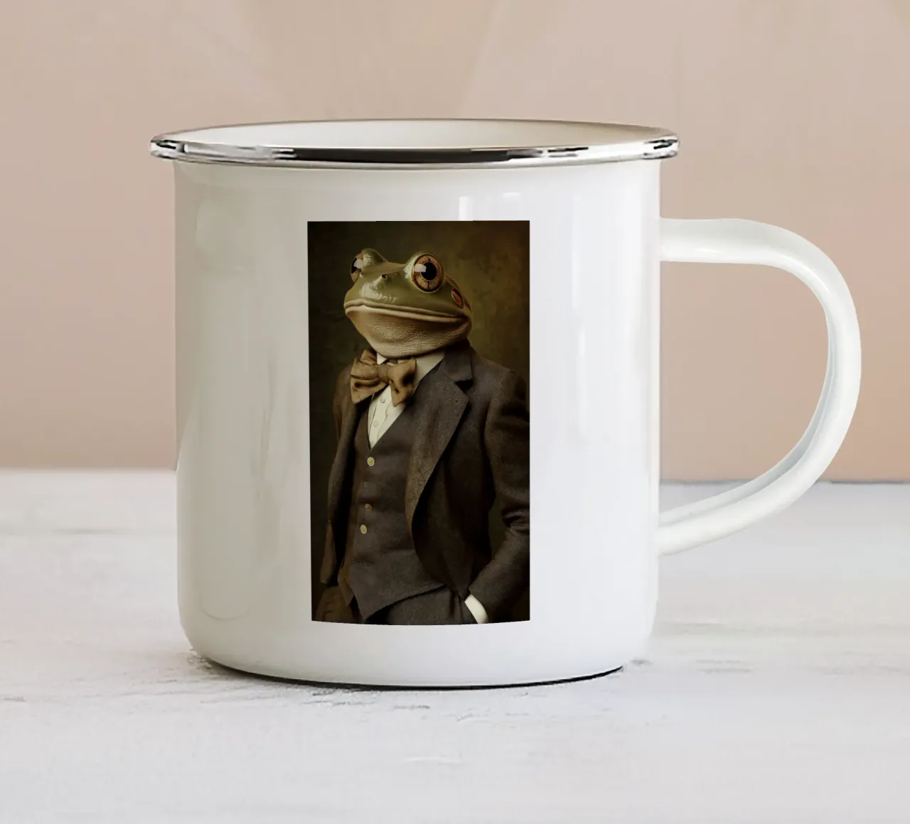 Rana in costume tazza in smalto da Imagine