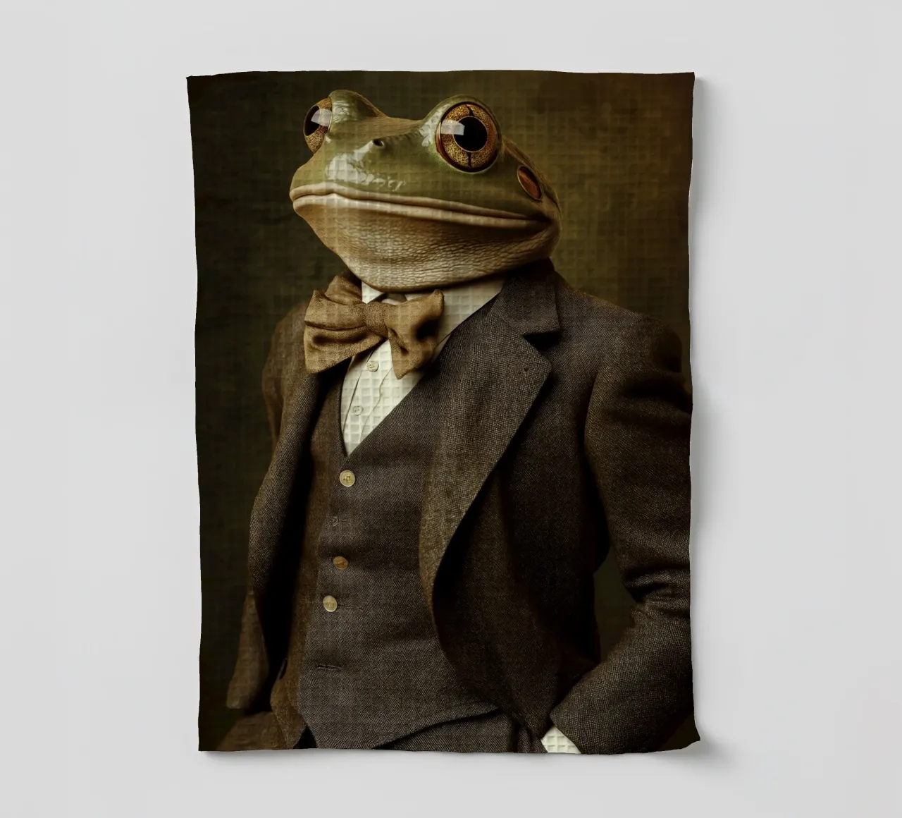 Frog in costume tea towel by Imagine