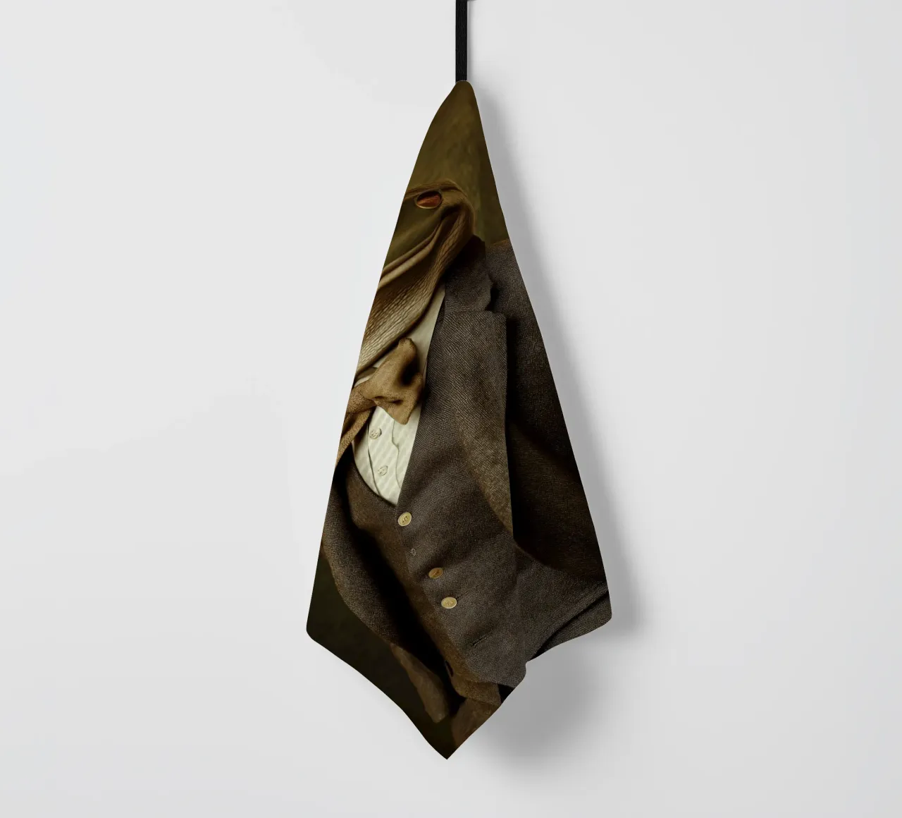 Frog in costume tea towel by Imagine
