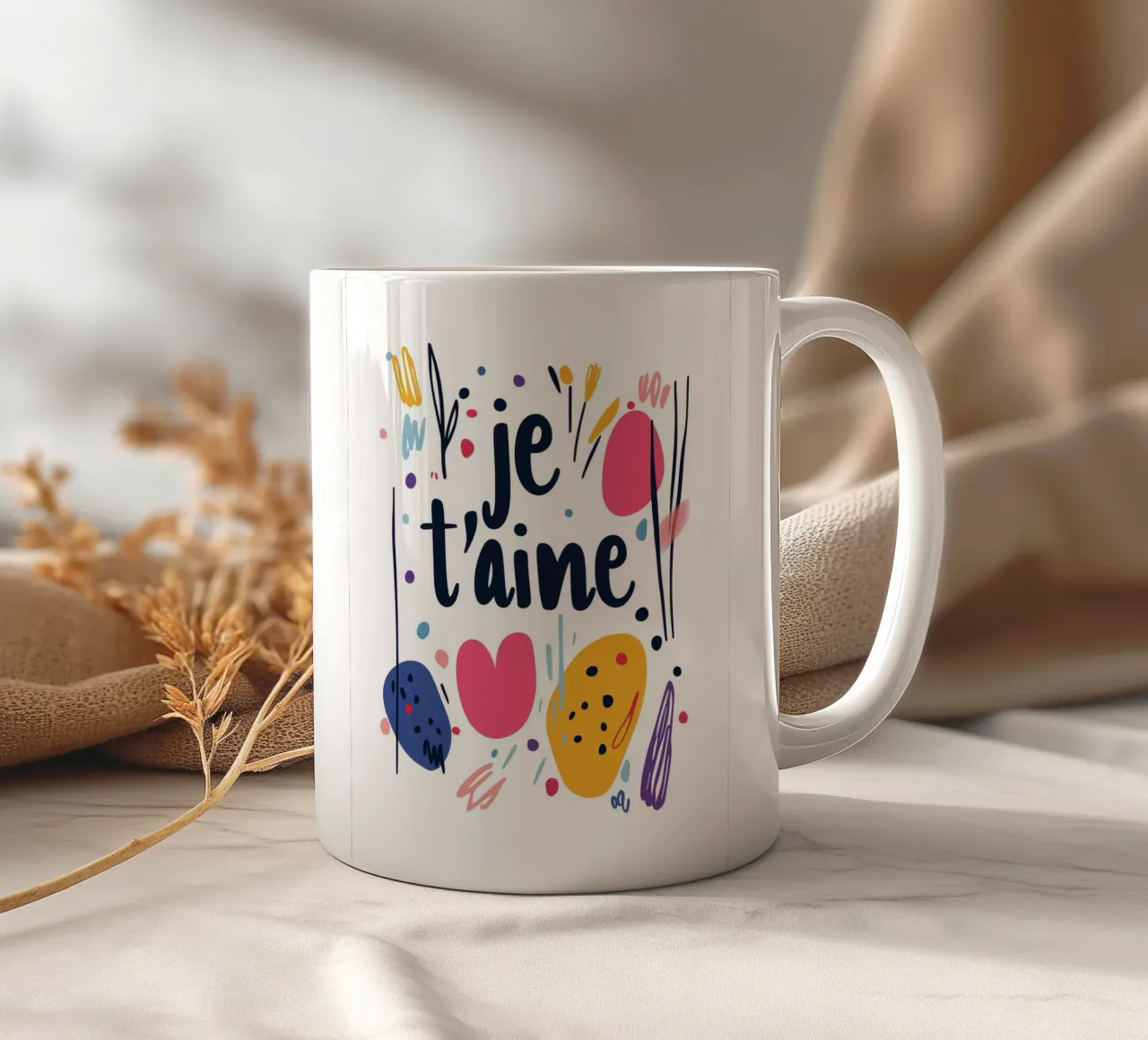 Je t'aime - 1 tazza in ceramica da Art Typo Essentiel
