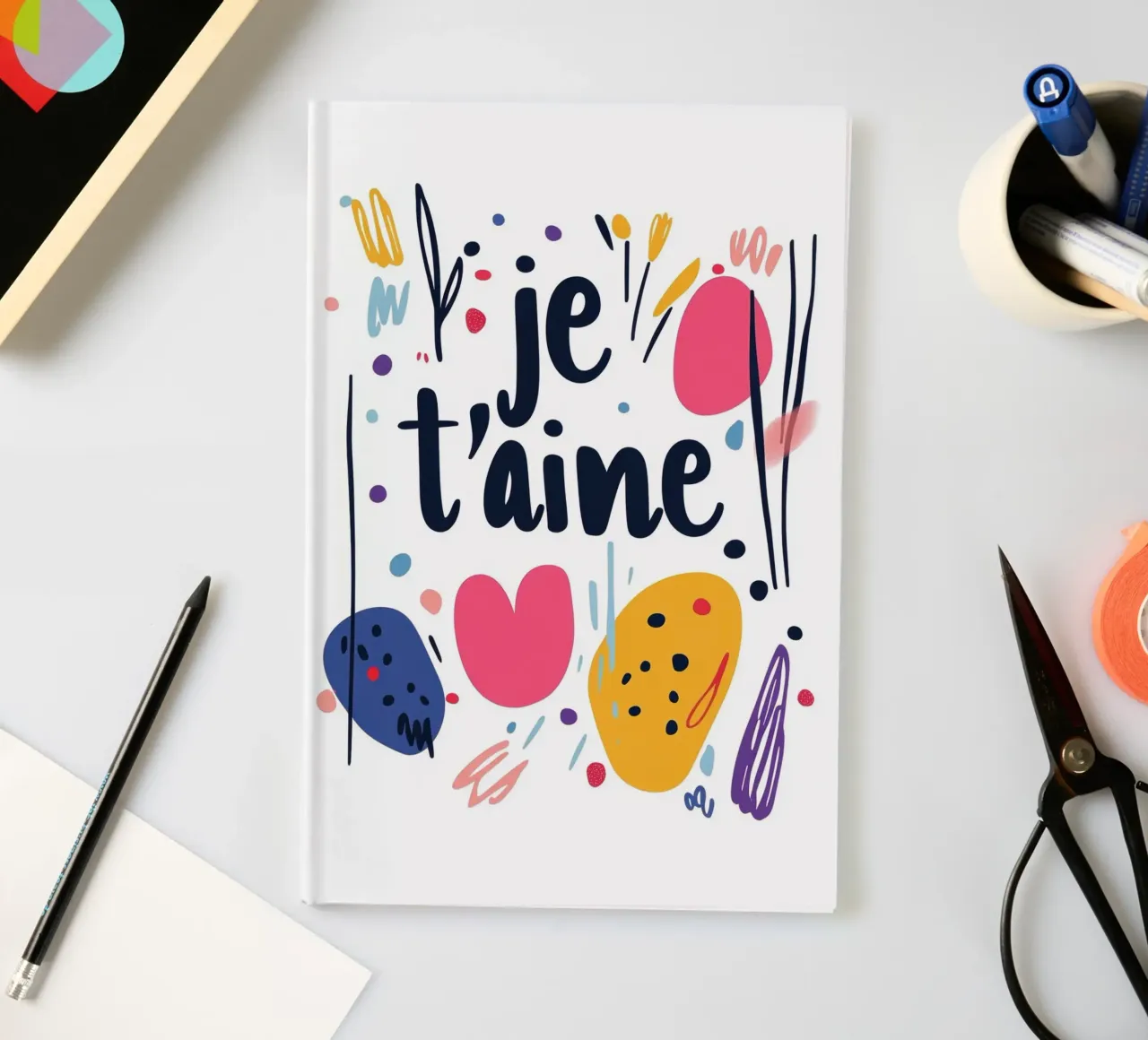 Je t'aime - 1 notebook by Art Typo Essentiel