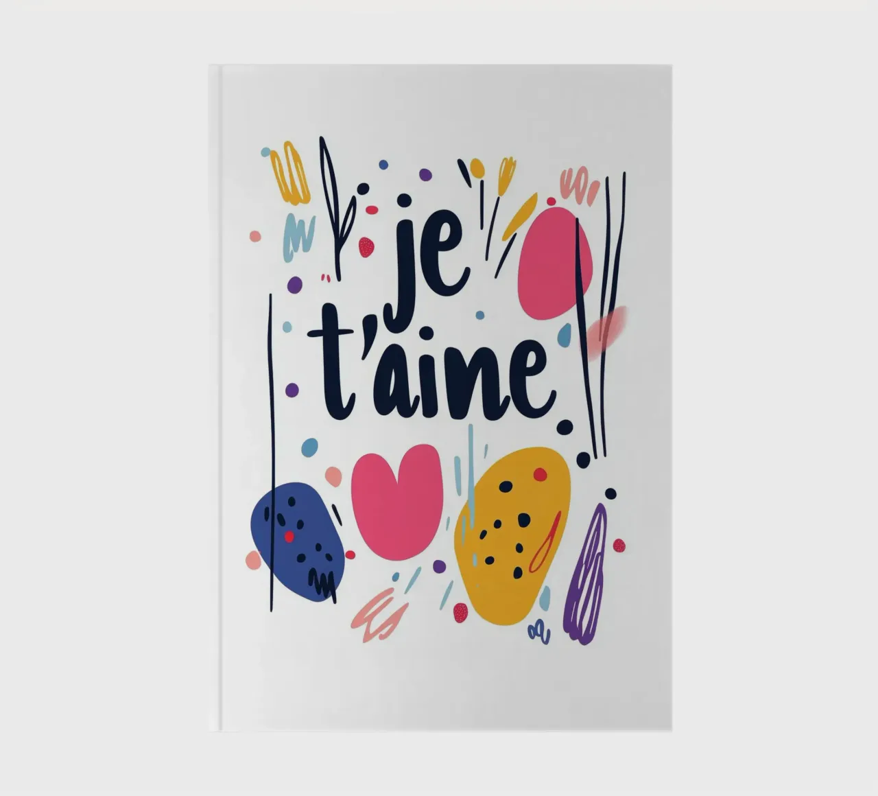 Je t'aime - 1 notebook by Art Typo Essentiel