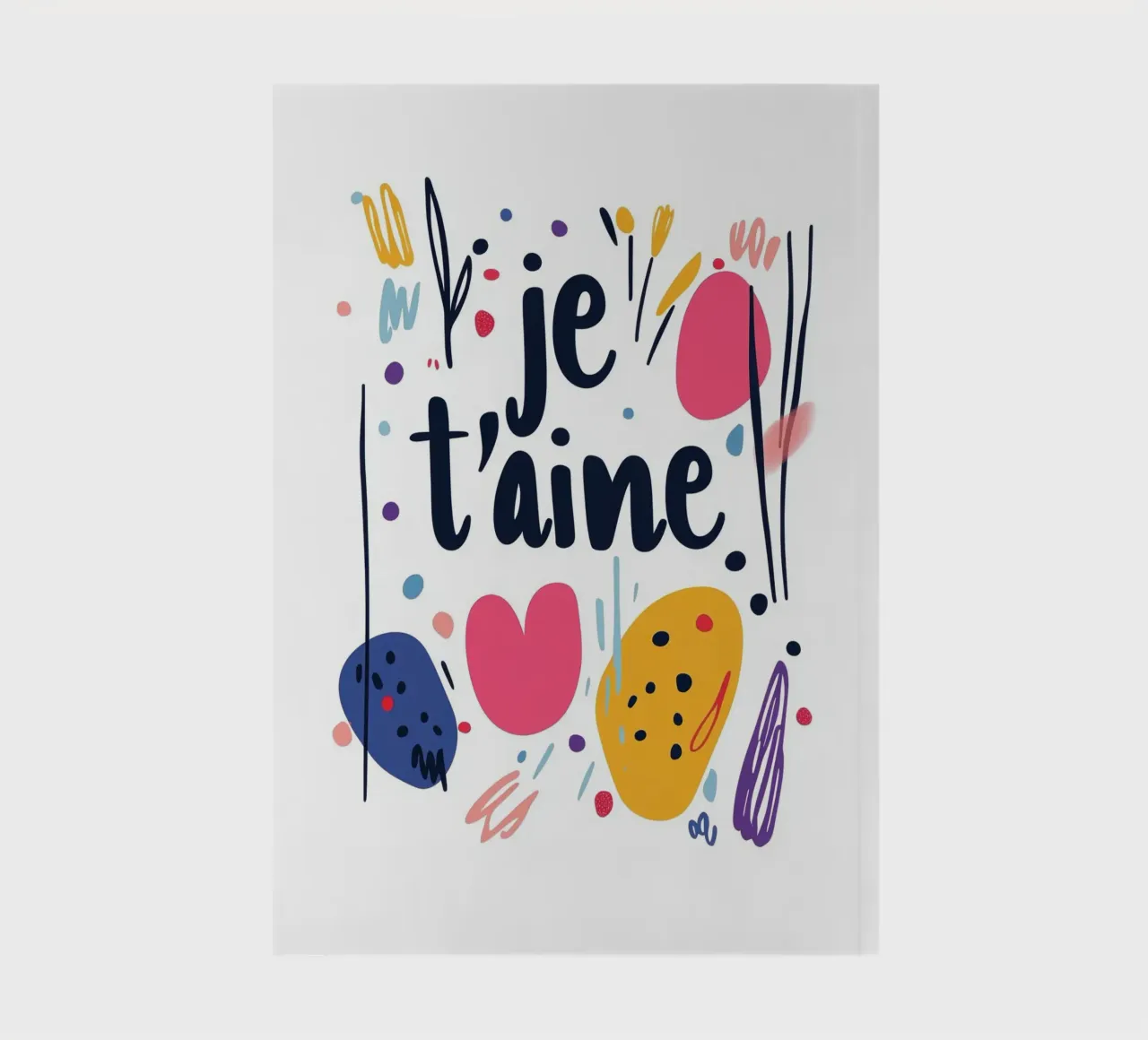 Je t'aime - 1 notebook by Art Typo Essentiel