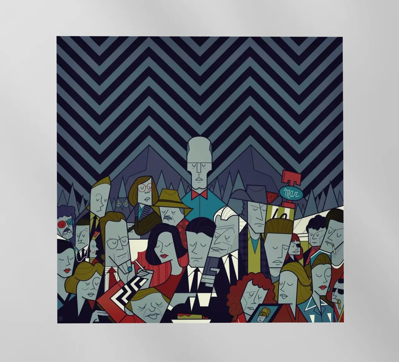 Twin Peaks pellicola backlit da Ale Giorgini