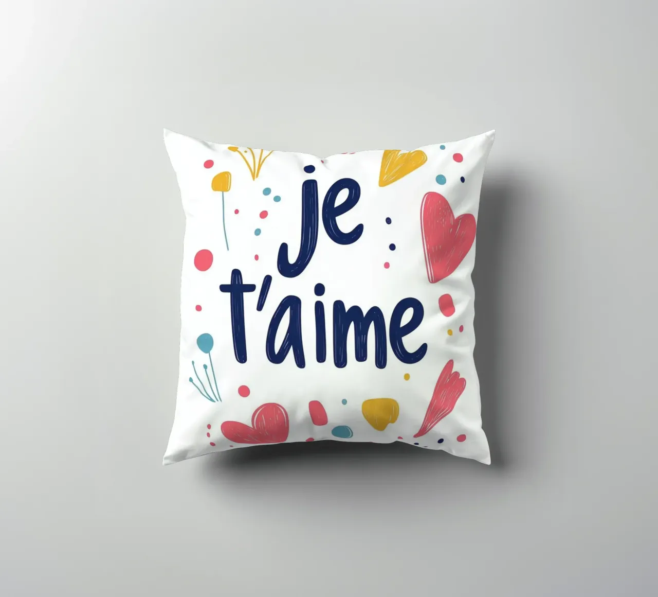 Je t'aime - 2 cuscino da Art Typo Essentiel