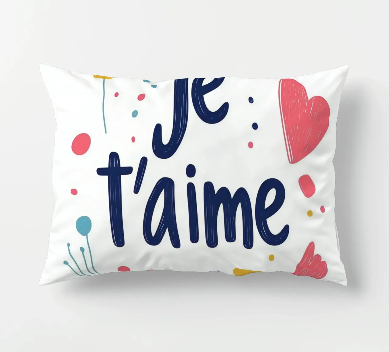 Je t'aime - 2 cuscino da Art Typo Essentiel
