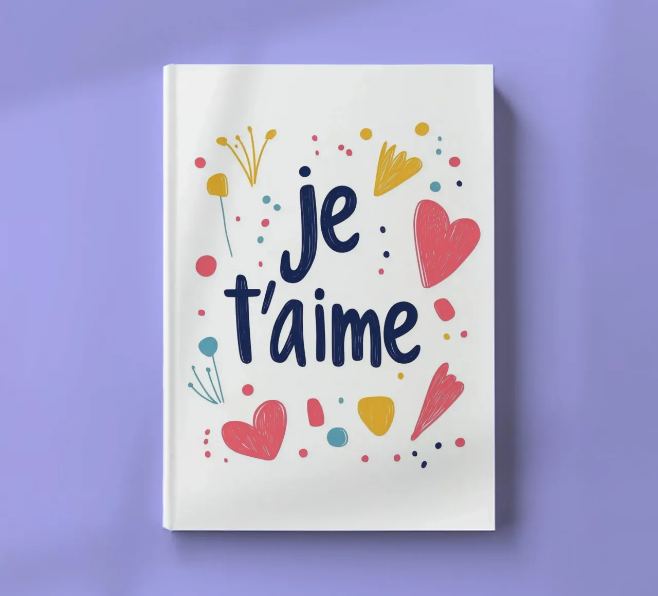 Je t'aime - 2 notebook by Art Typo Essentiel