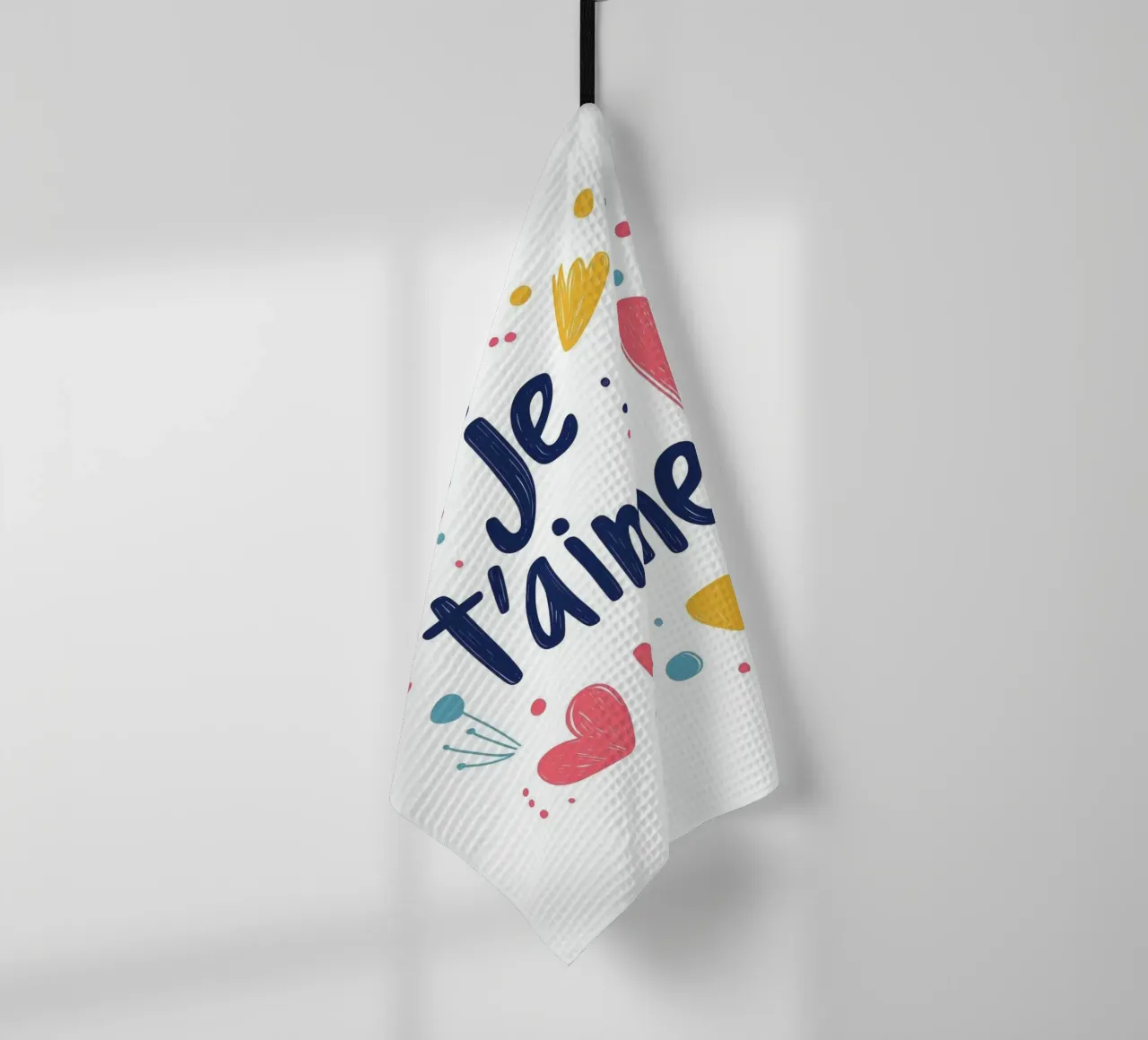 Je t'aime - 2 canovaccio da cucina da Art Typo Essentiel