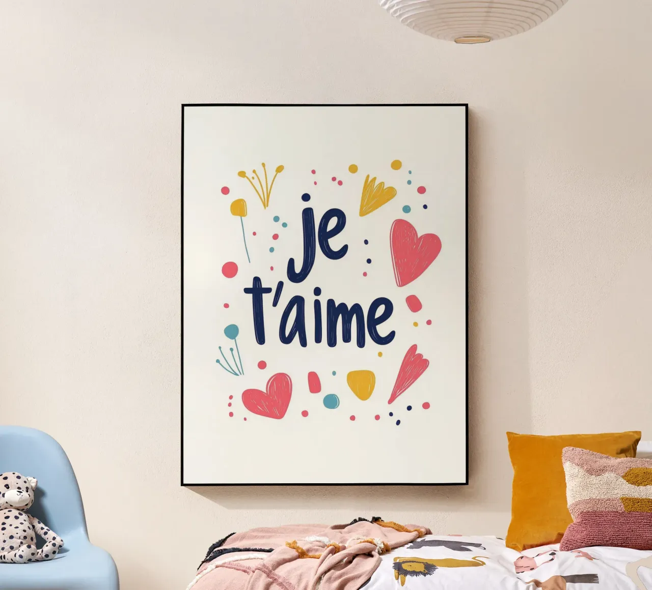 Je t'aime - 2 plexiglass da Art Typo Essentiel