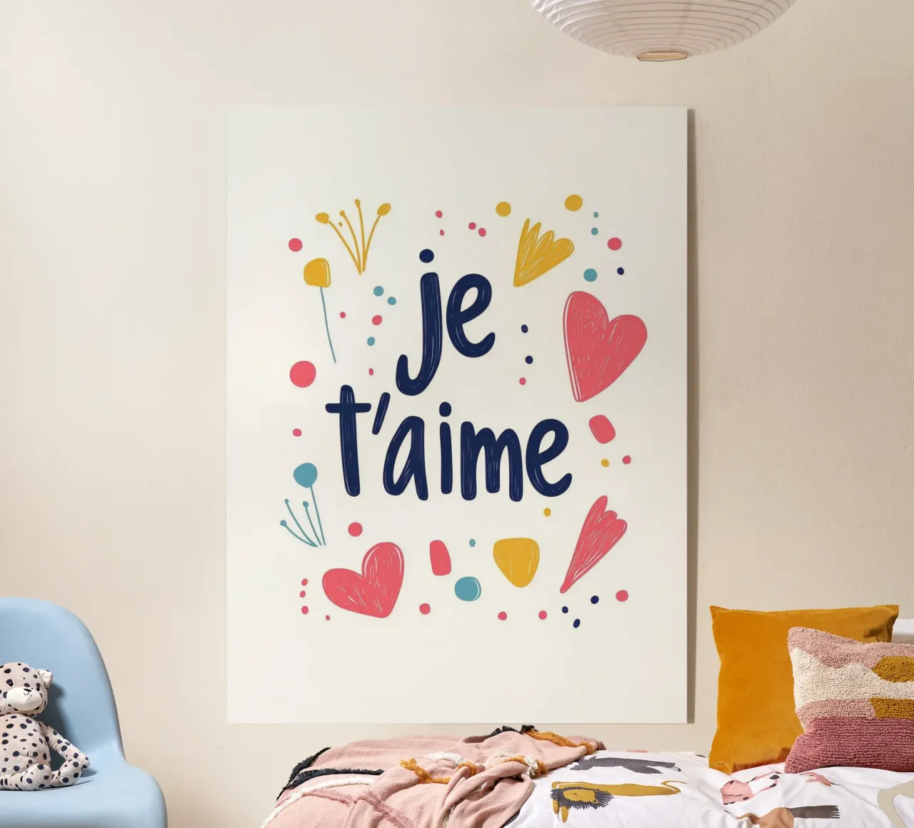 Je t'aime - 2 plexiglass da Art Typo Essentiel