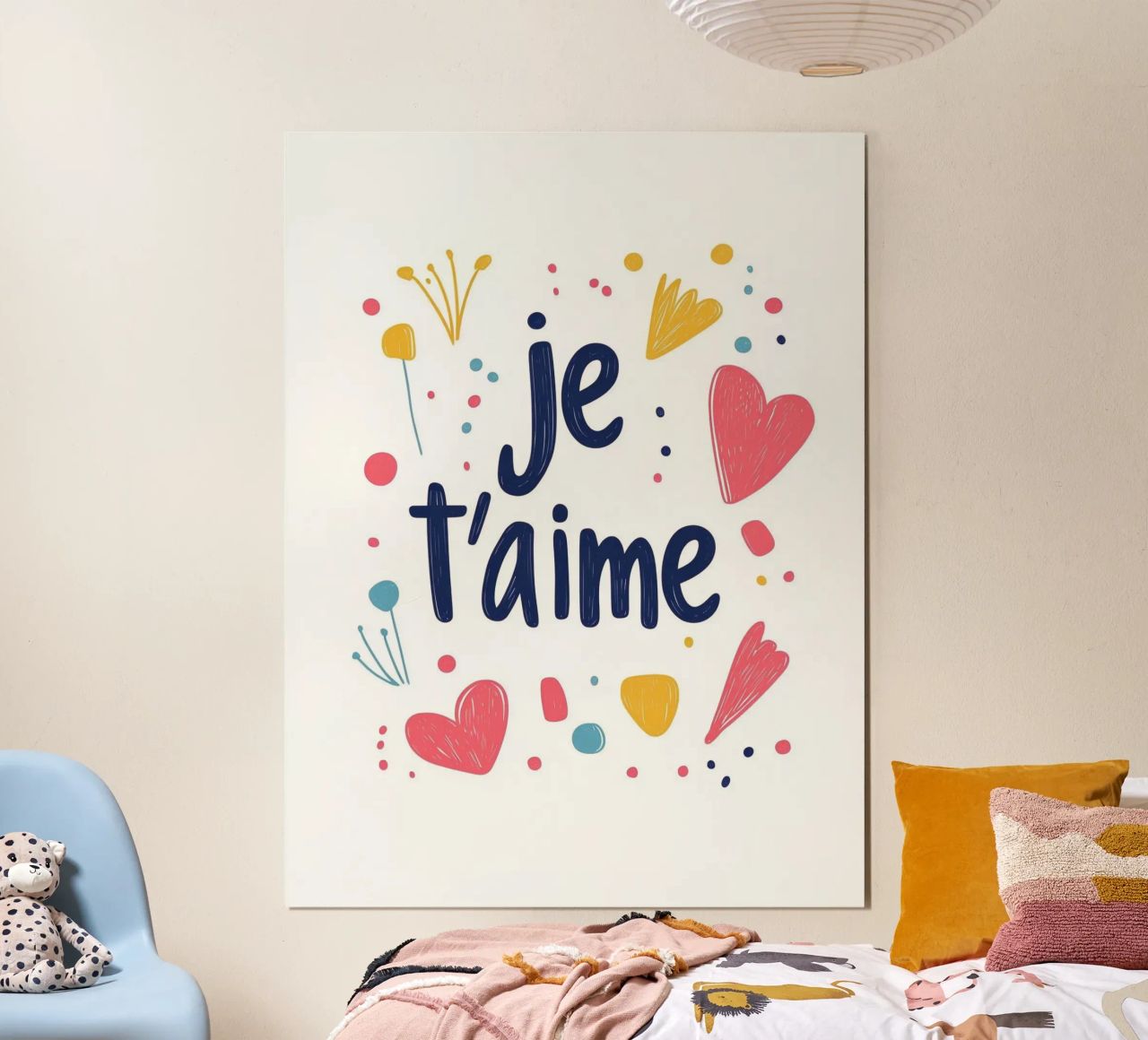 Je t'aime - 2 poster de Art Typo Essentiel