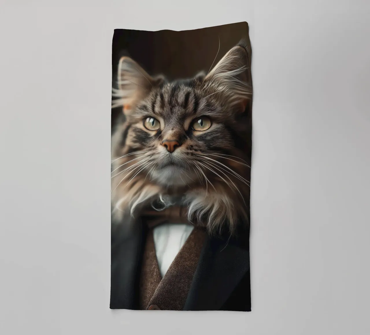 Katze in Kleidern Handtuch von Imagine