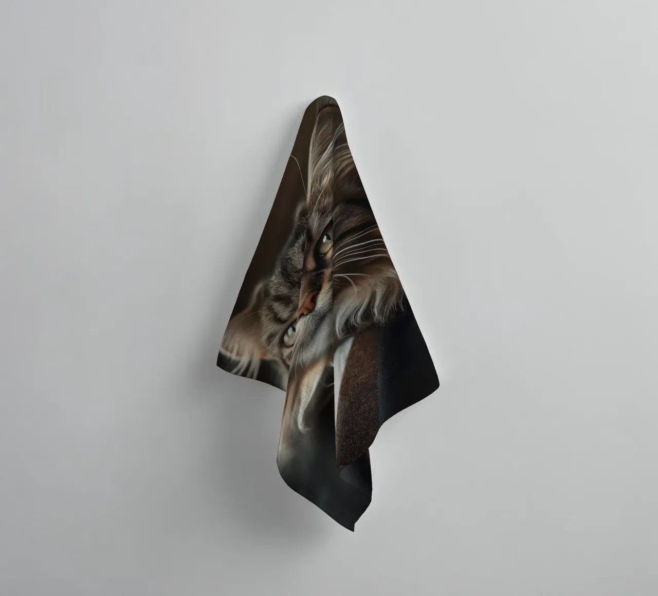 Katze in Kleidern Handtuch von Imagine