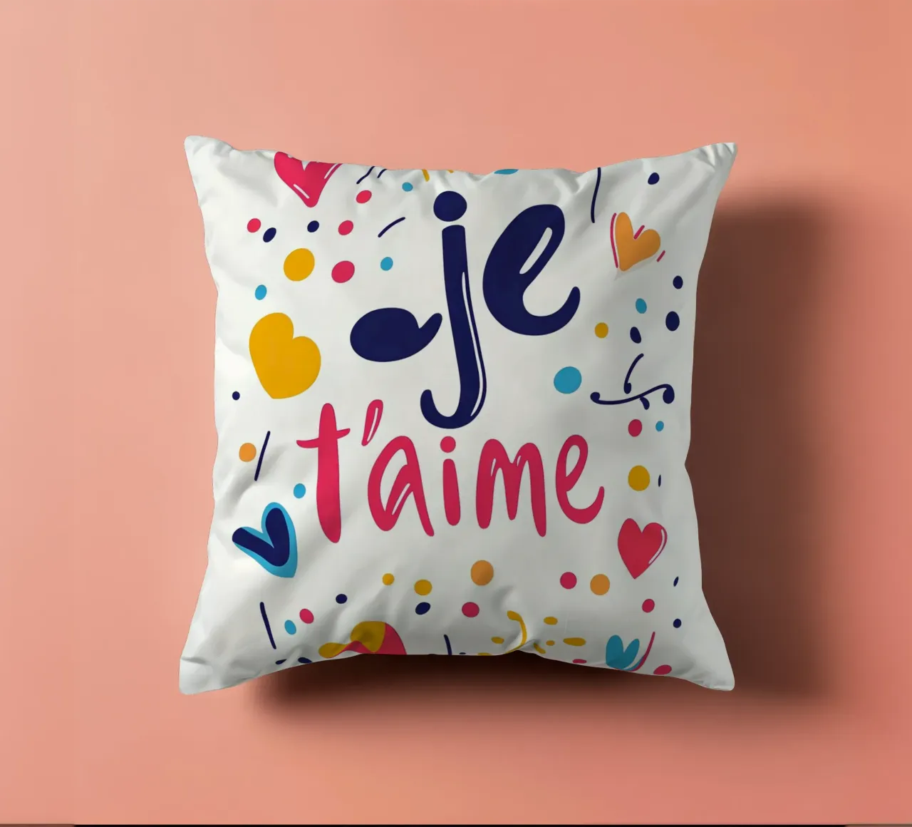 Je t'aime - 3 cuscino da Art Typo Essentiel