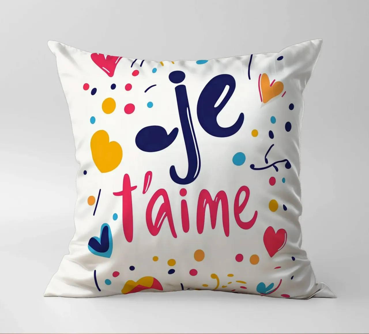 Je t'aime - 3 cuscino da Art Typo Essentiel