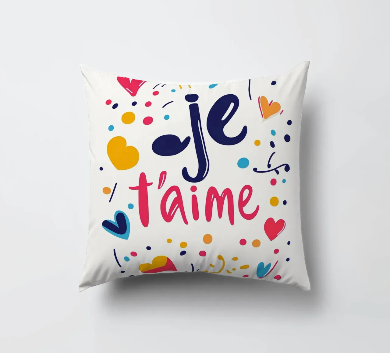 Je t'aime - 3 cuscino da Art Typo Essentiel