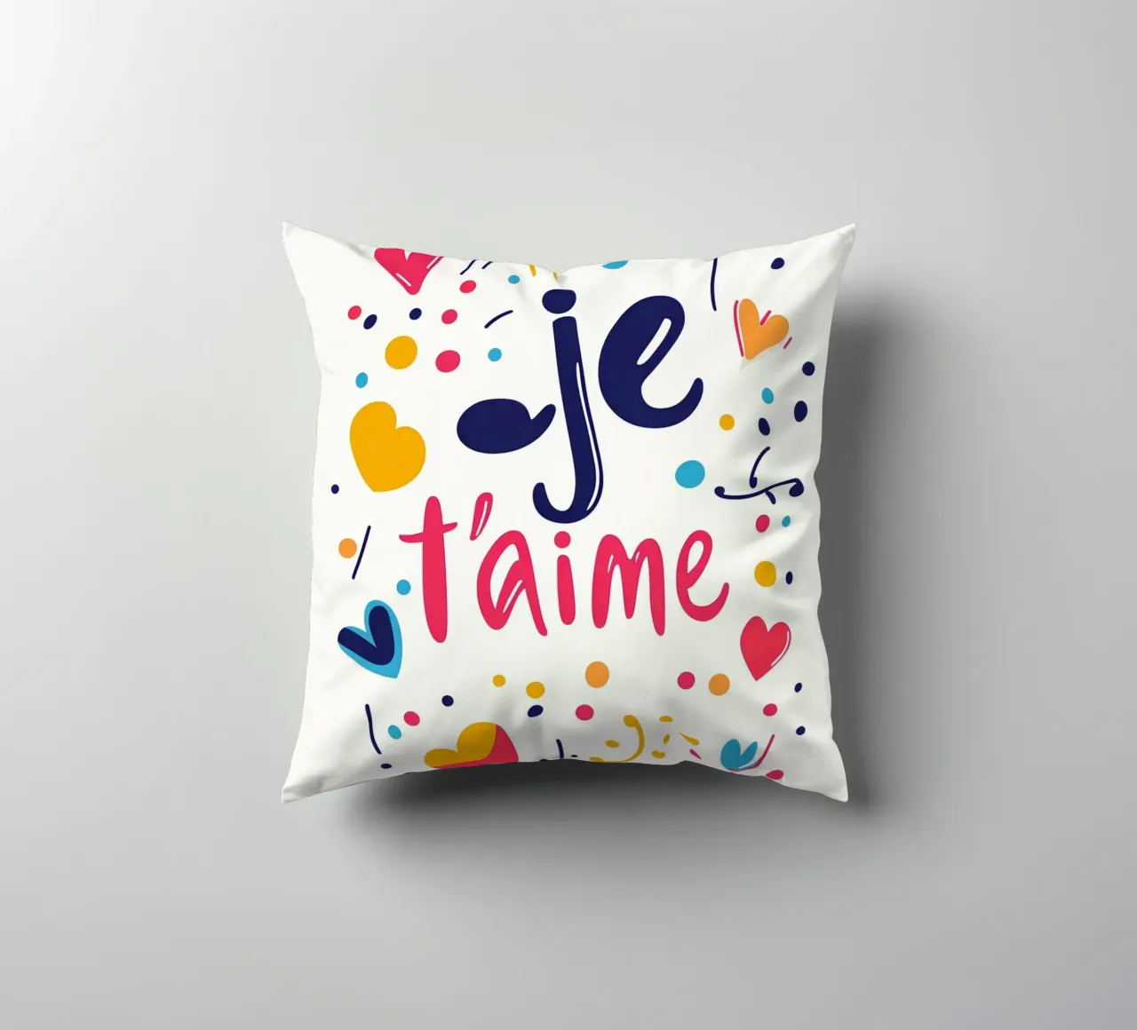 Je t'aime - 3 cuscino da Art Typo Essentiel