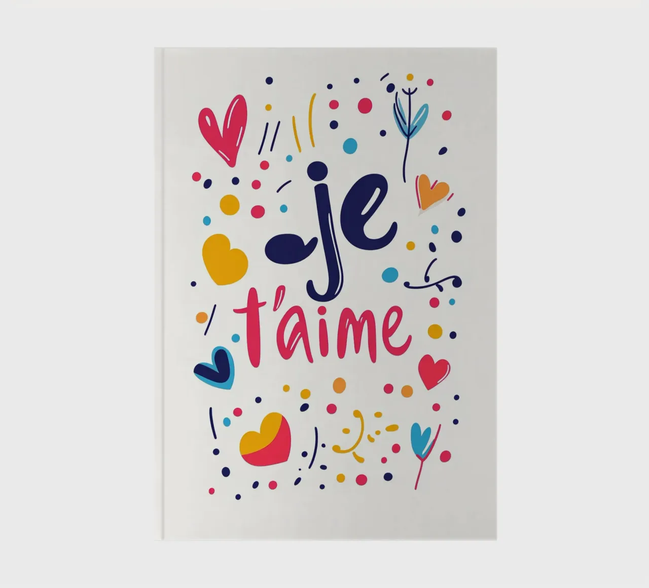 Je t'aime - 3 notebook by Art Typo Essentiel