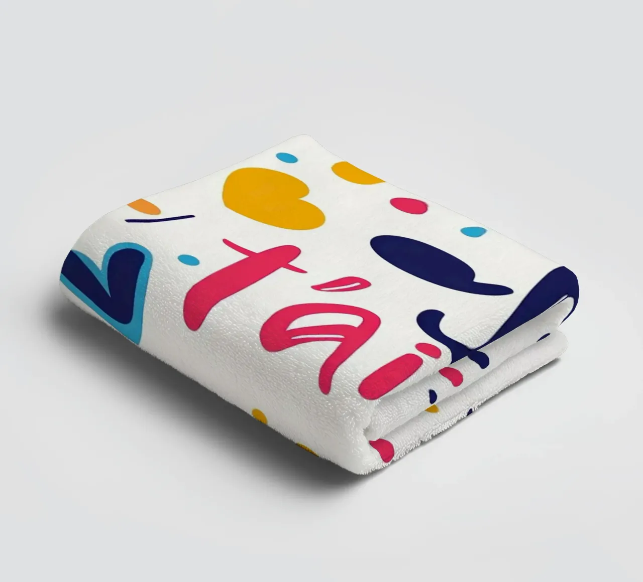 Je t'aime - 3 asciugamano da bagno da Art Typo Essentiel
