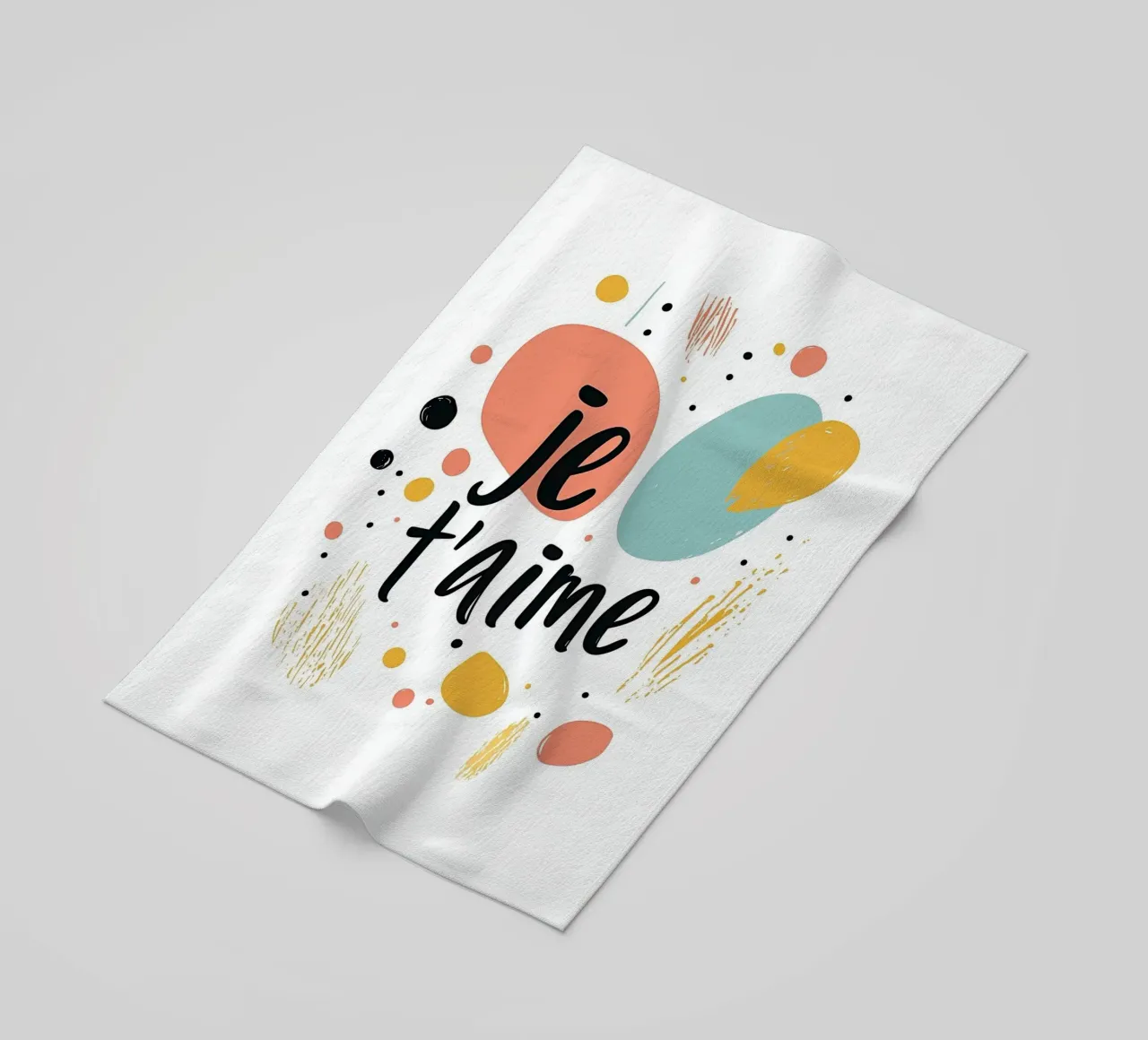 Je t'aime - 4 telo mare da Art Typo Essentiel