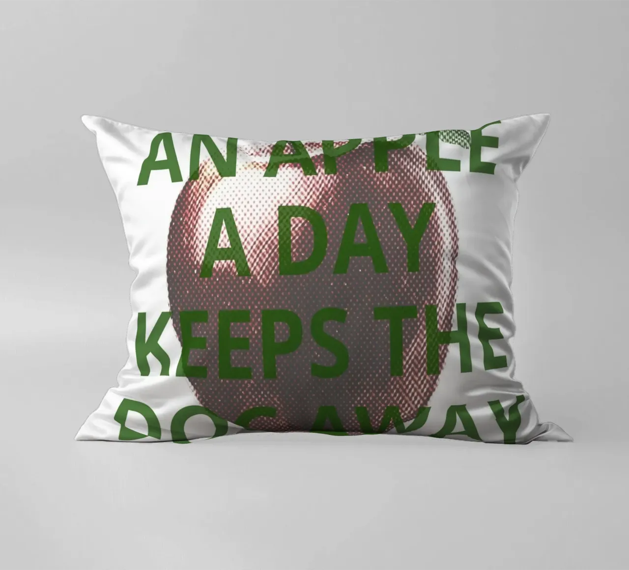 An apple a day keeps the doc away cuscino da ramosashop