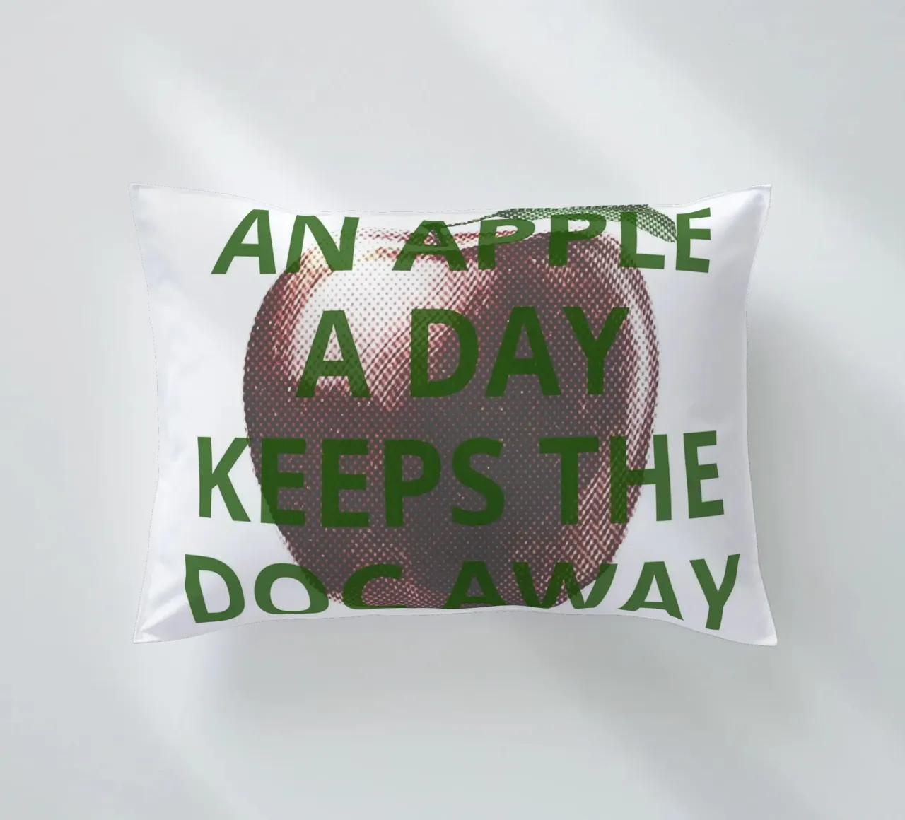 An apple a day keeps the doc away cuscino da ramosashop