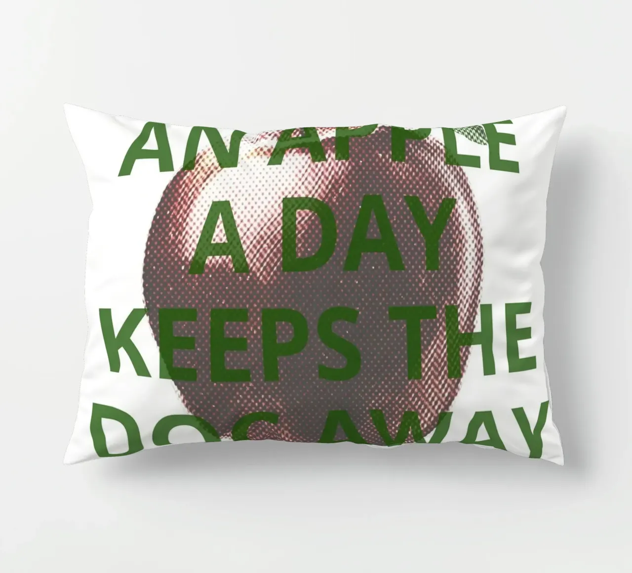 An apple a day keeps the doc away cuscino da ramosashop