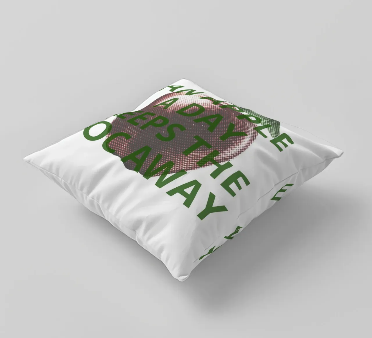 An apple a day keeps the doc away cuscino da ramosashop