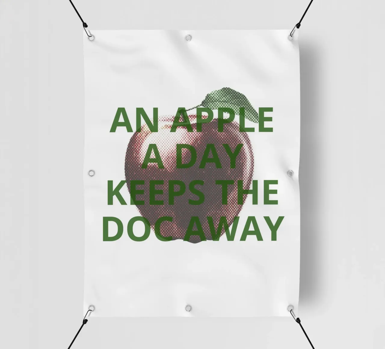 An apple a day keeps the doc away telo in pvc da ramosashop
