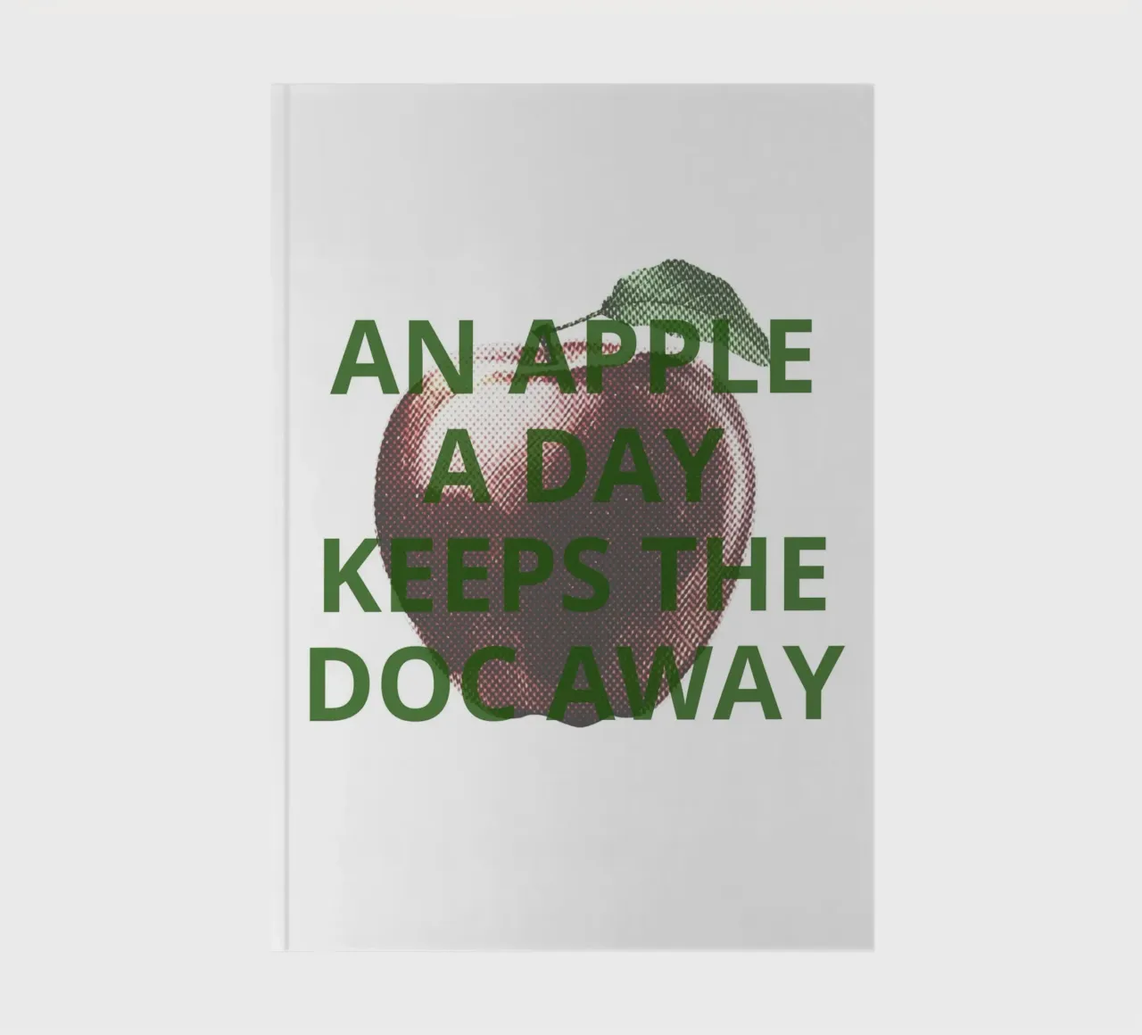 An apple a day keeps the doc away notebook by ramosashop