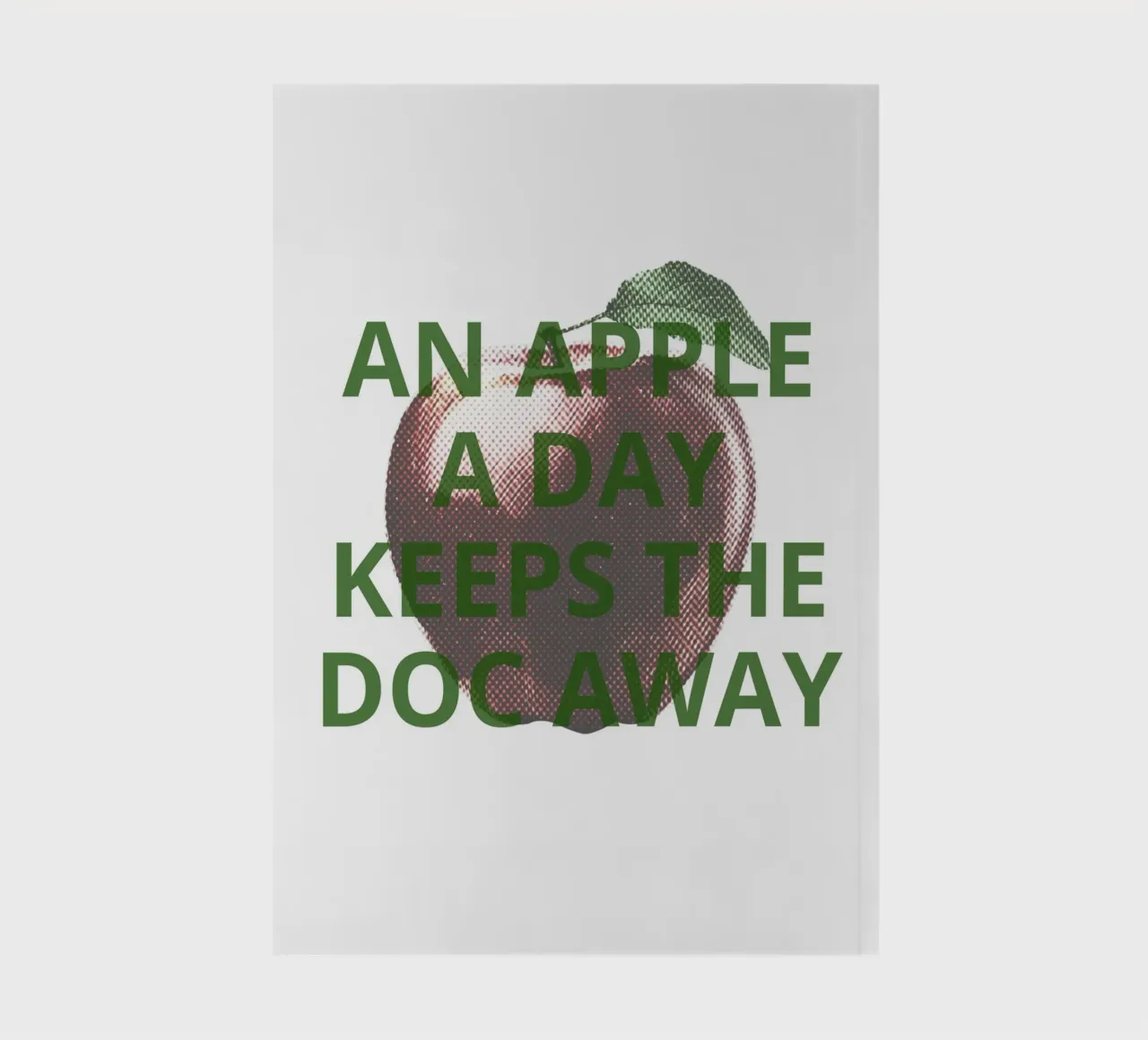 An apple a day keeps the doc away notebook by ramosashop