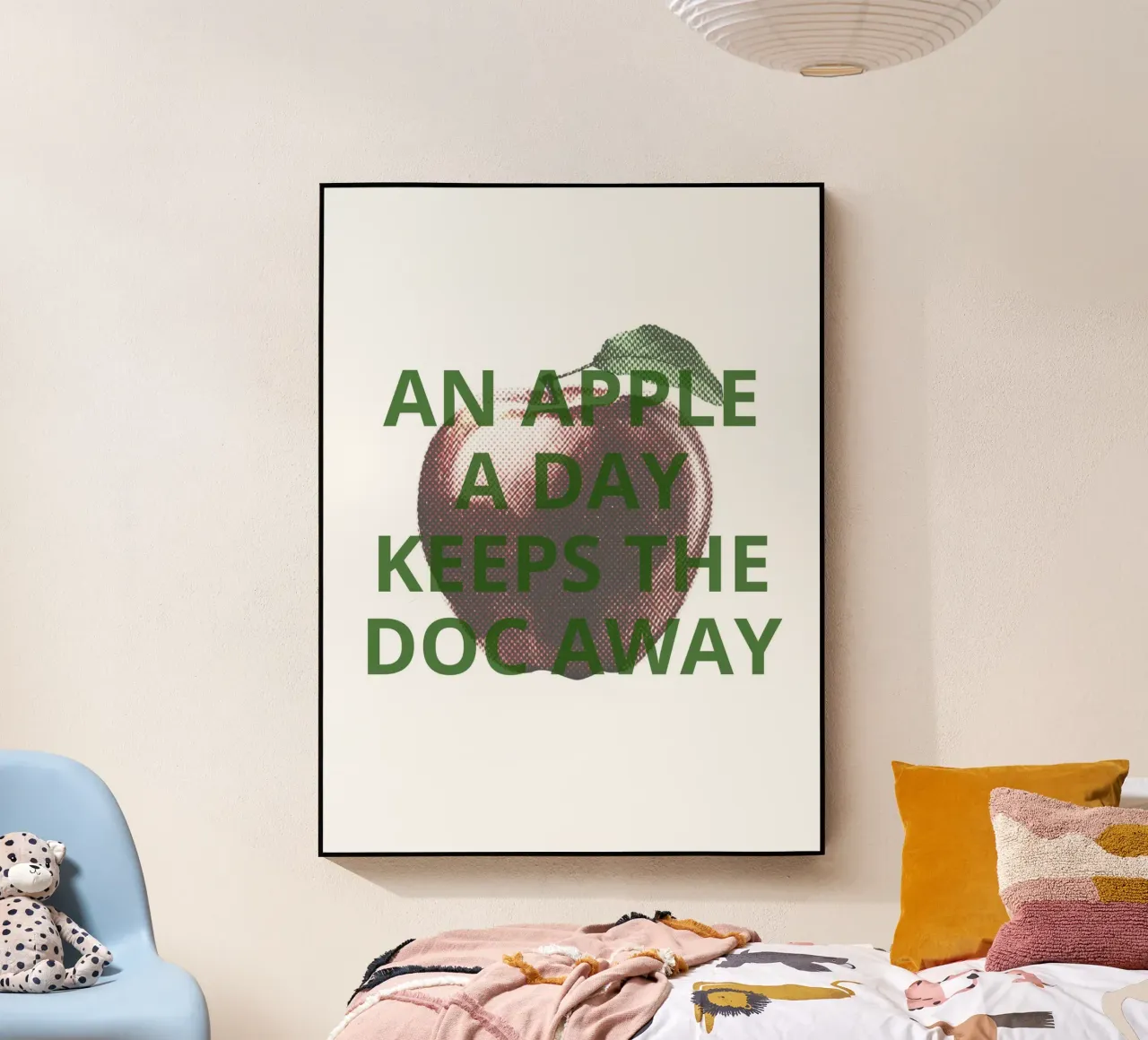 An apple a day keeps the doc away plexiglass da ramosashop