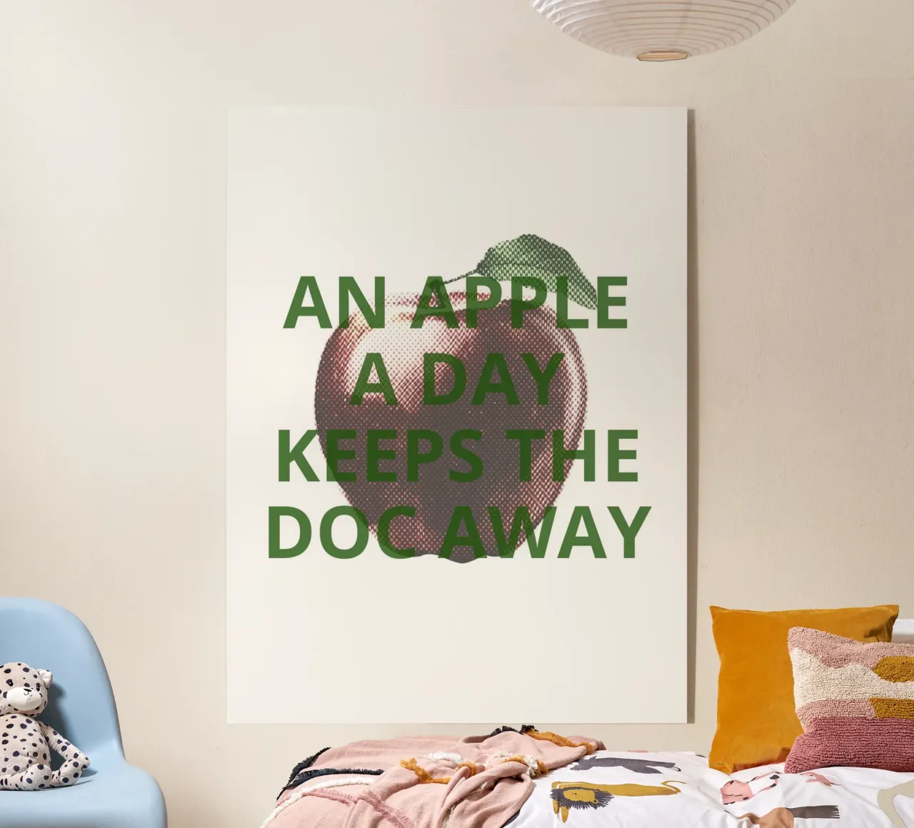 An apple a day keeps the doc away plexiglass da ramosashop