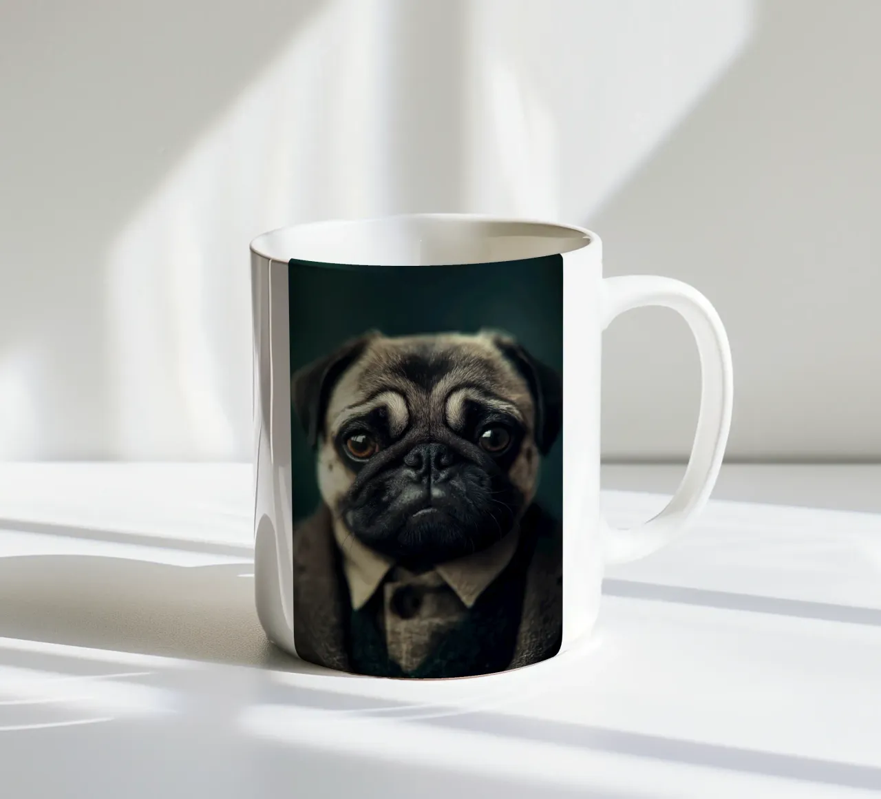 Hond in kleding keramische mok van Imagine