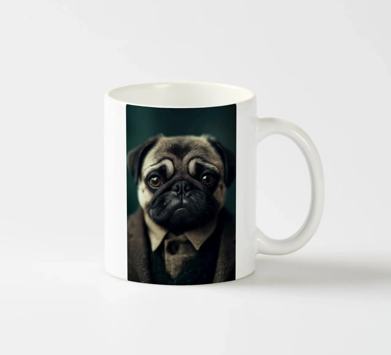 Hond in kleding keramische mok van Imagine