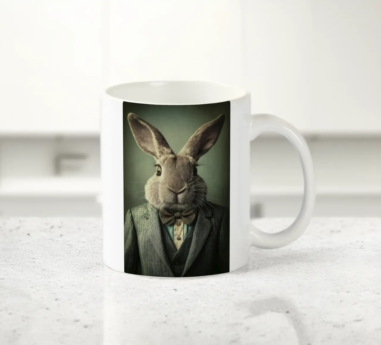 Coniglio in costume tazza in ceramica da Imagine