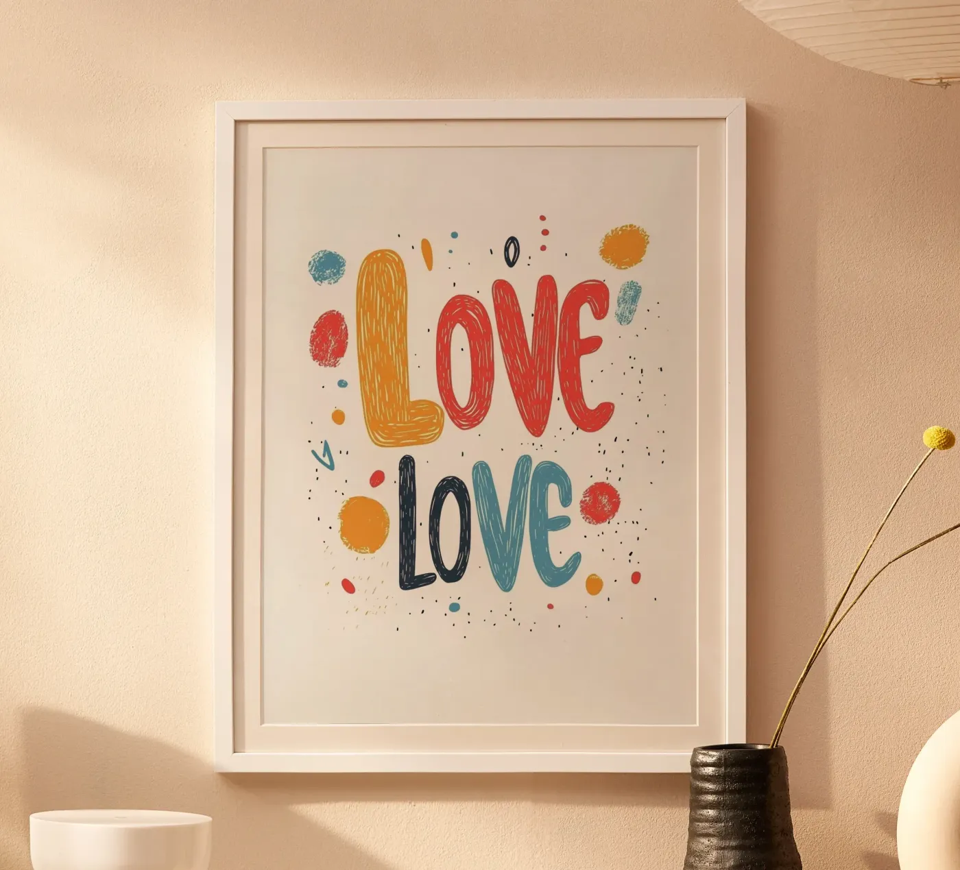 Love - 1 poster van Art Typo Essentiel