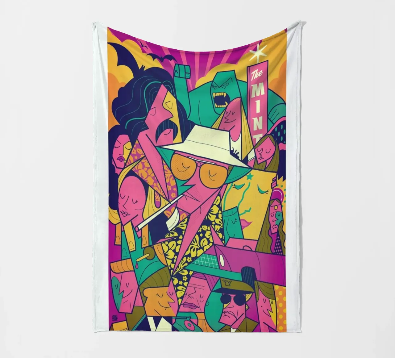 Fear and Loathing coperta in pile da Ale Giorgini