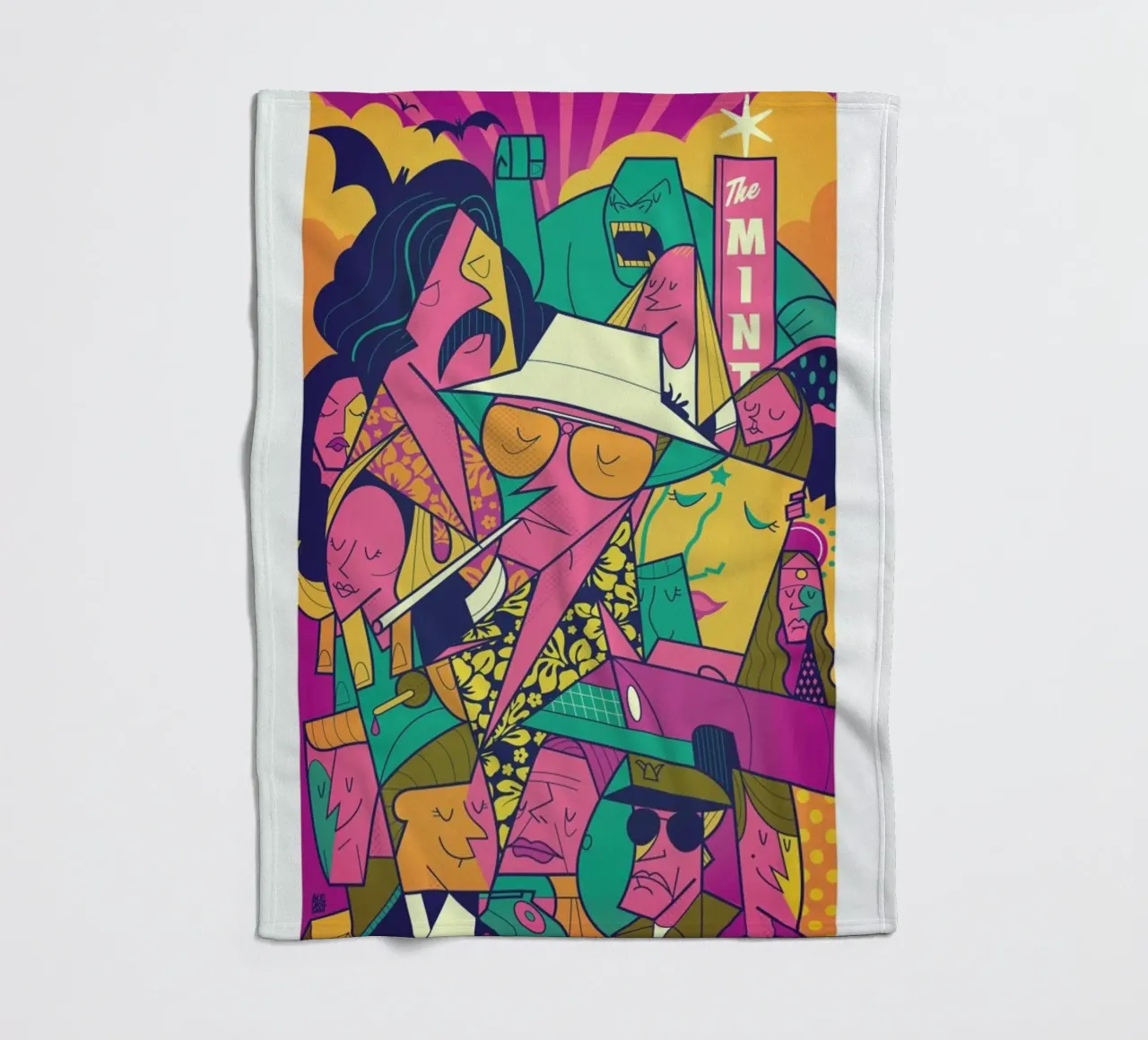 Fear and Loathing coperta in pile da Ale Giorgini