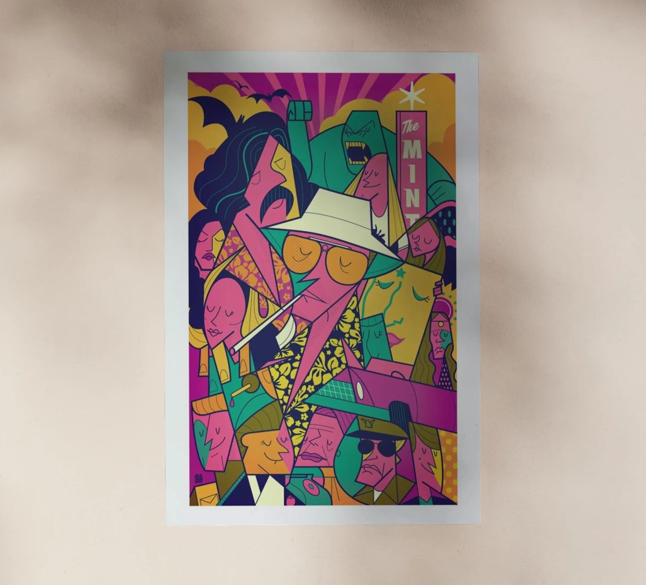 Fear and Loathing pellicola backlit da Ale Giorgini