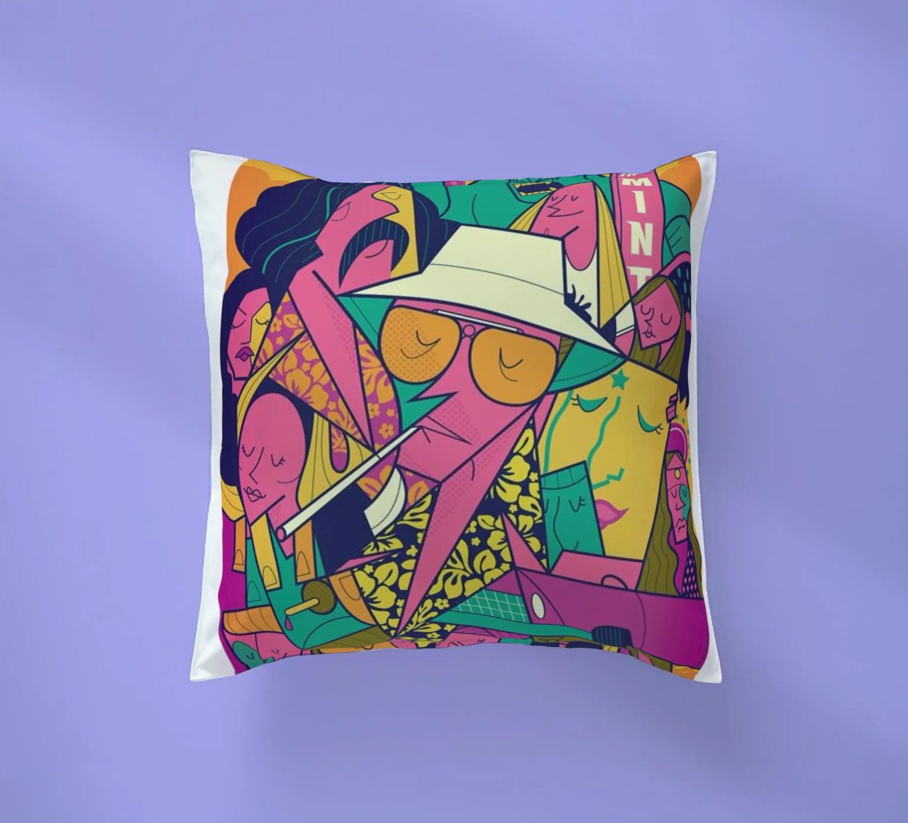 Fear and Loathing cuscino da Ale Giorgini