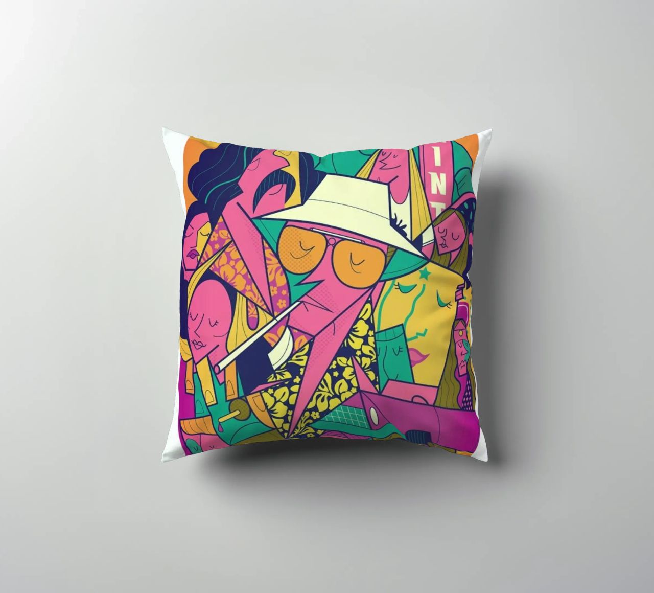 Fear and Loathing cuscino da Ale Giorgini
