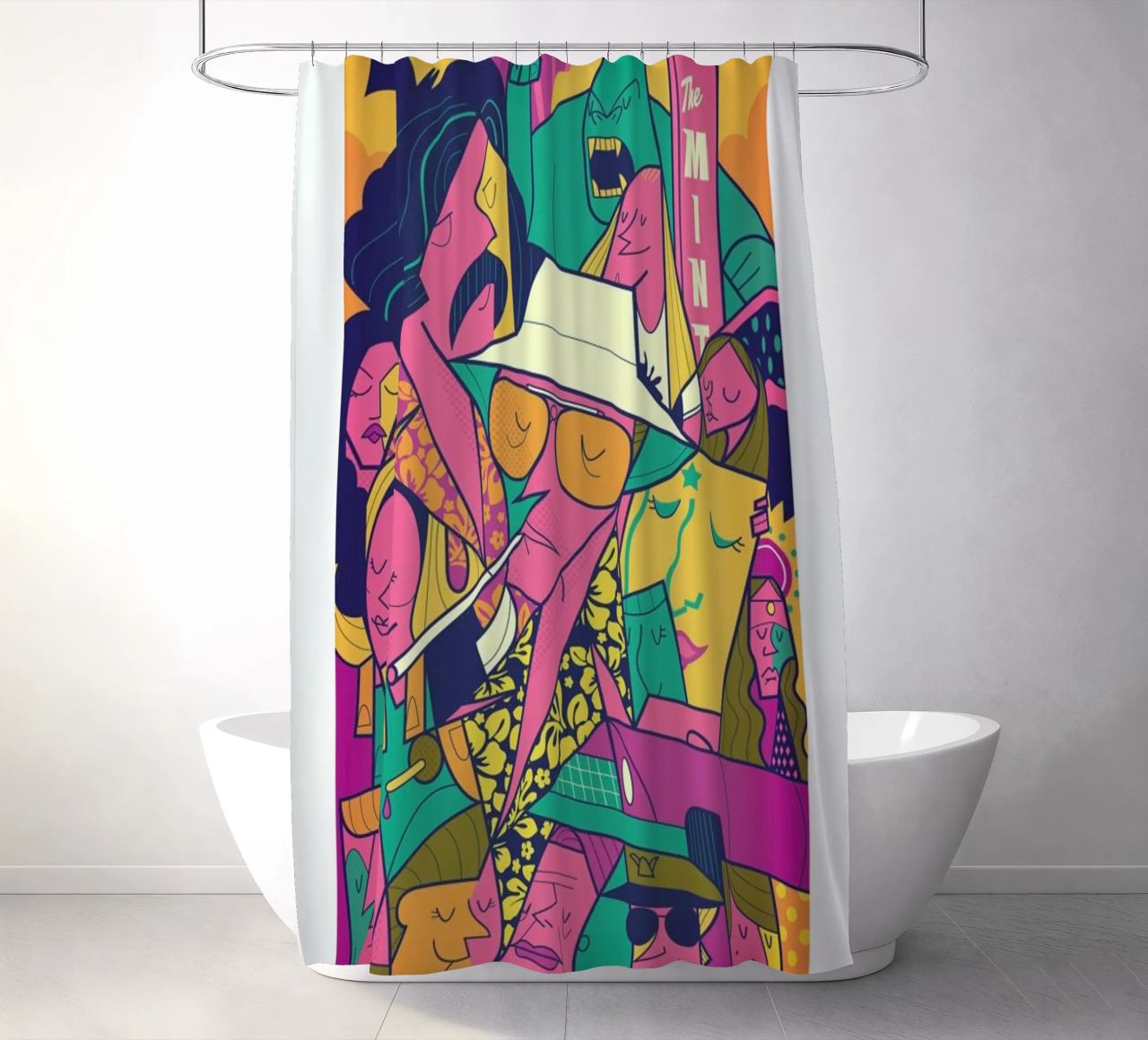Fear and Loathing Duschvorhang von Ale Giorgini