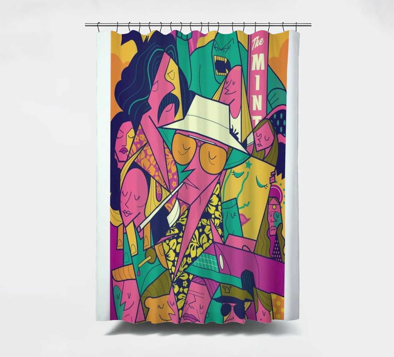 Fear and Loathing Duschvorhang von Ale Giorgini