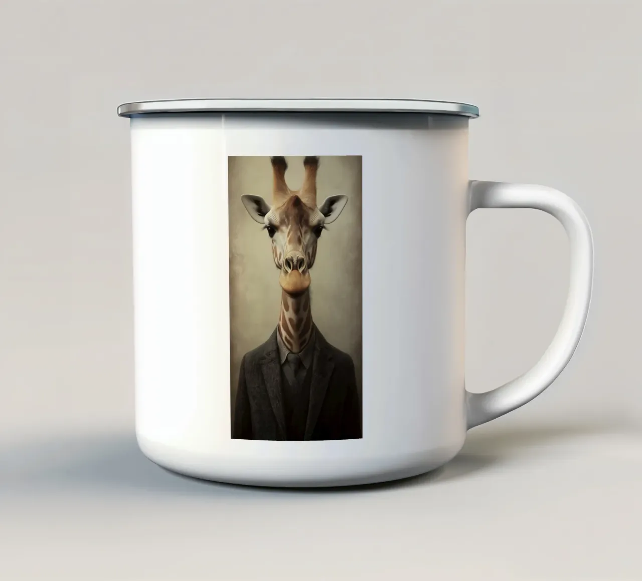 Giraffa vestita tazza in smalto da Imagine
